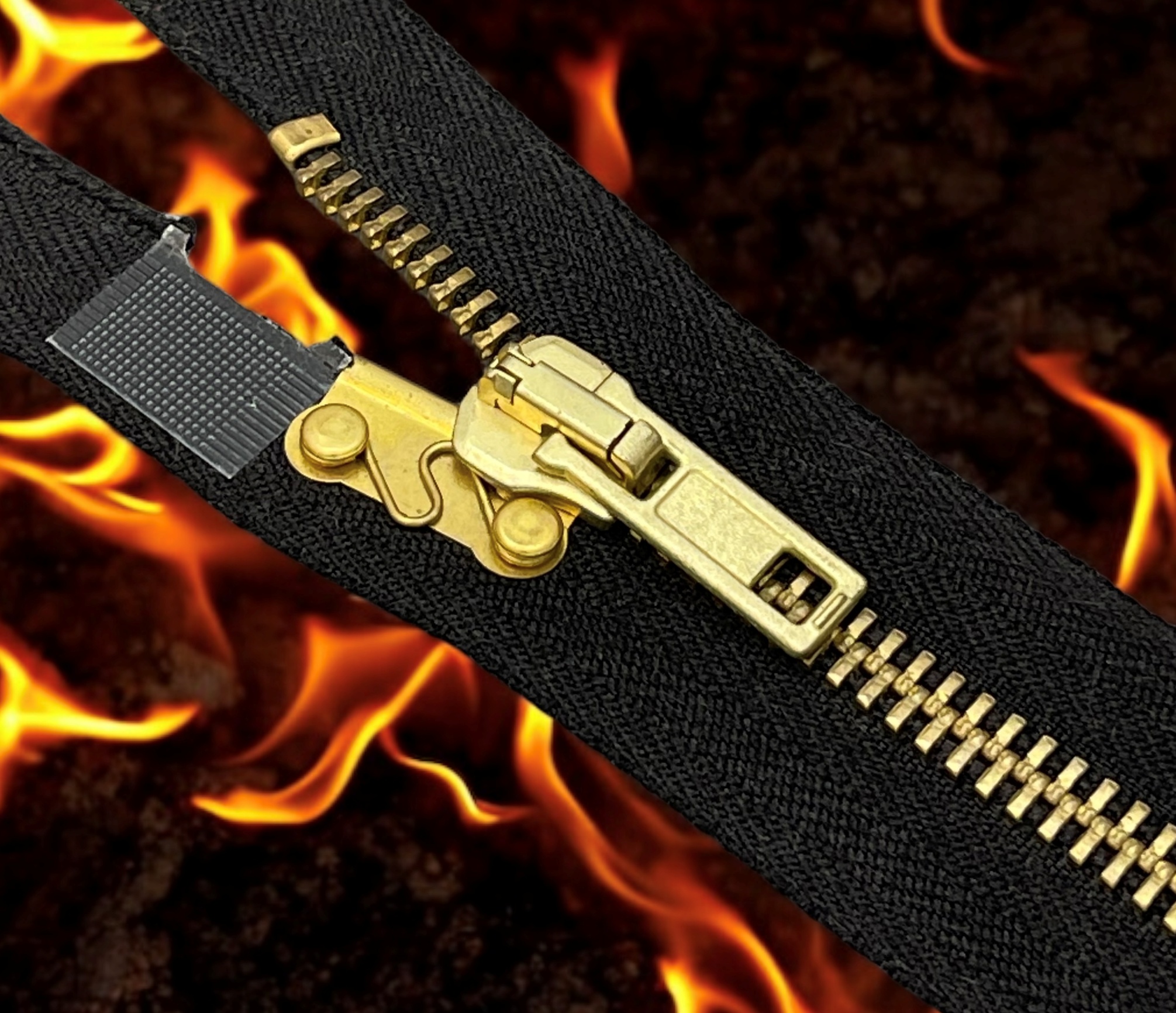 Fire Retardant Metal Zipper
