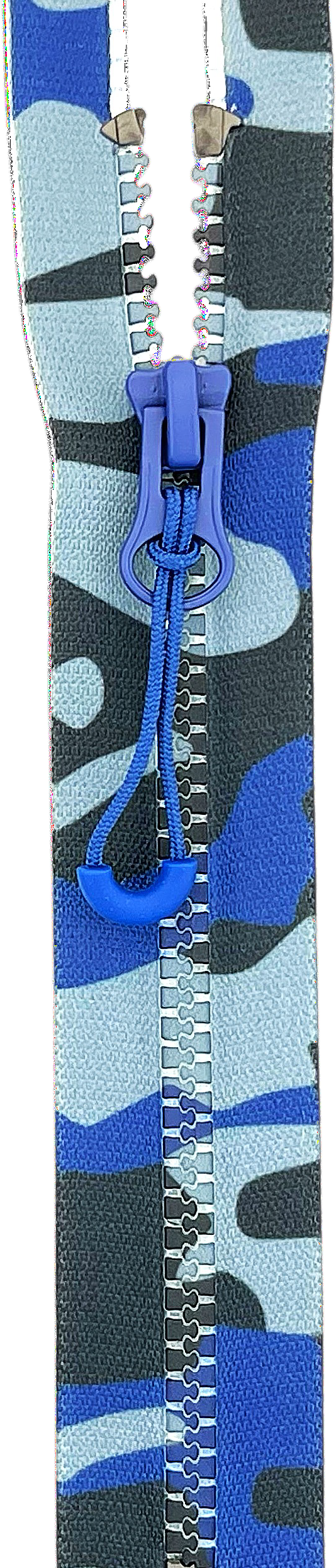 D5 printed molded zipper