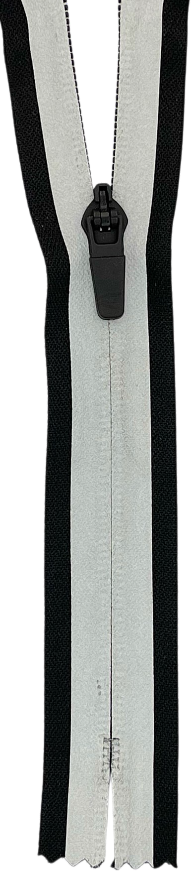 N7 reflective coil zipper