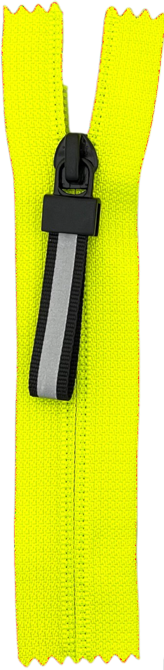 N7 coil zipper neon